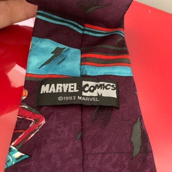 Rare Sharon Ventura Ms Marvel Mens Tie 1993 Vintage - Picture 4 of 4